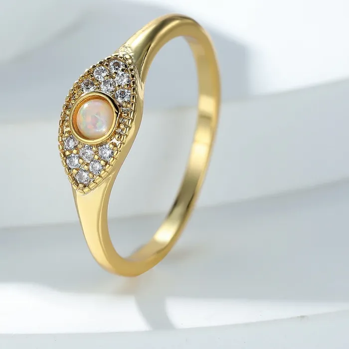 Authentic Mystic Gold Plated Devil S Eye Ring Radiant Protection And Sacred Alignment