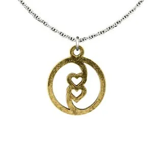 Authentic The Sacred Embrace Of Yin And Yang A Gold- Plated Heart's Embrace