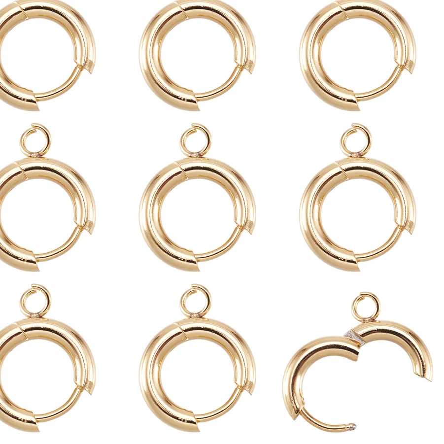 Authentic Sacred Circle of Protection: 10 Huggie Earring Hooks for Shielding the Heart