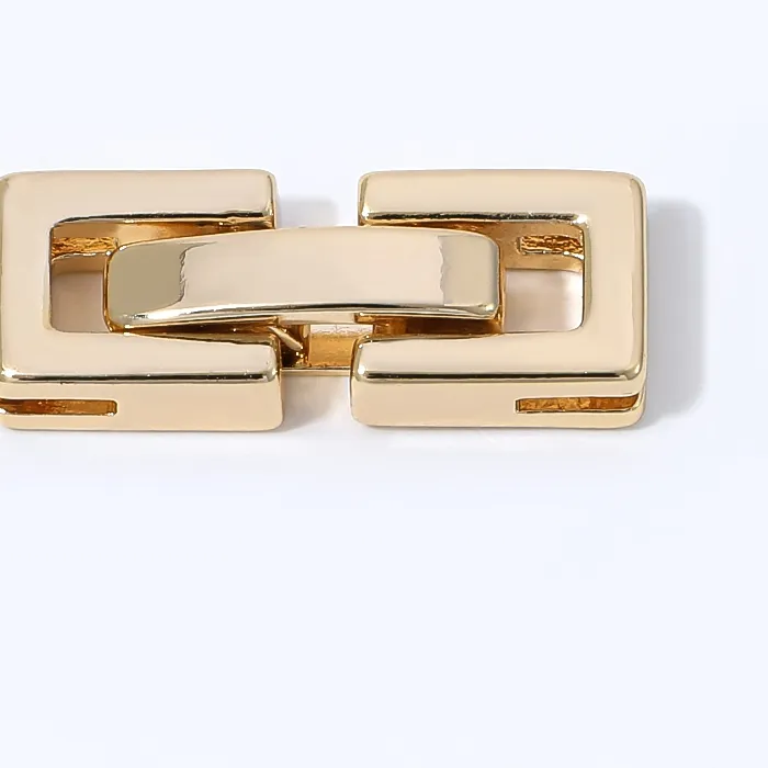 Authentic Celestial Gates of Union - 14K Gold Plated Rectangular Pearl Clasp and Sacred Connector