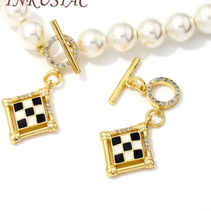 Authentic 18K Gold Plated Toggle Clasps OT Clasp Accessories For Bracelets with Zircon Connectors For Jewelry Making DIY Findings