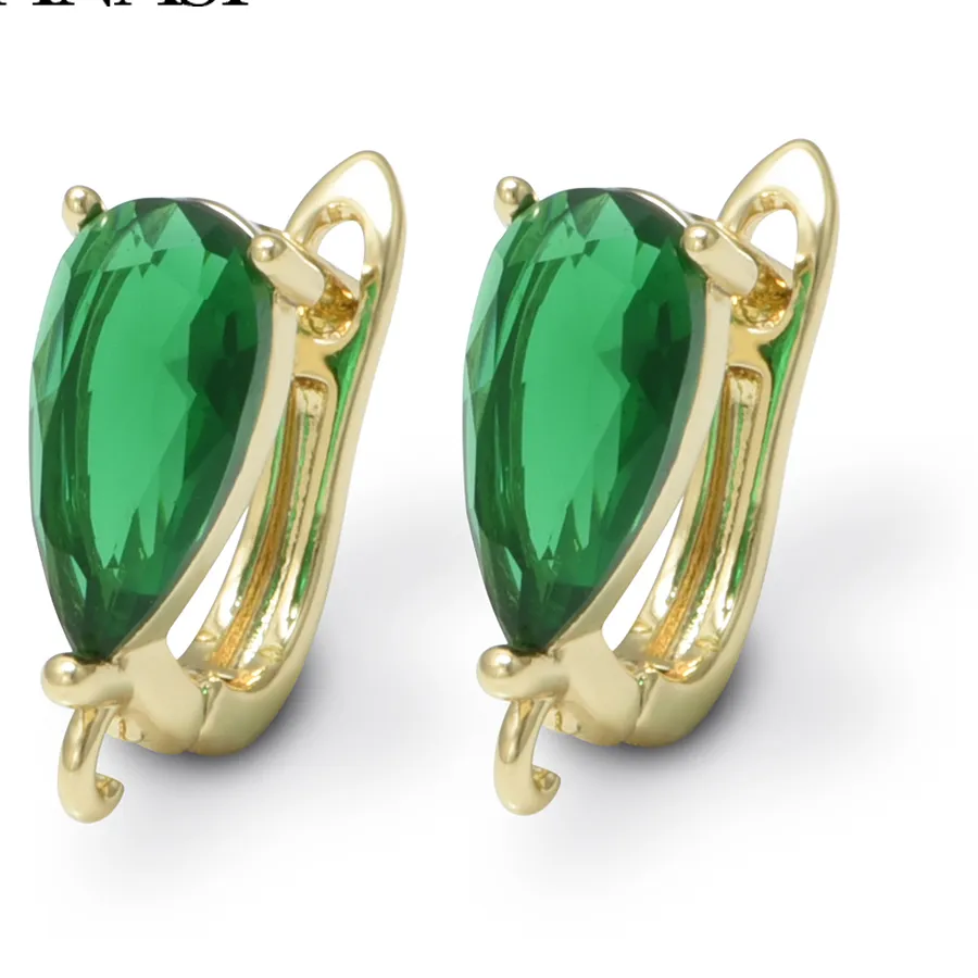 Authentic Celestial Azure Aura Earring Hooks - 18K Gold Infused Sacred Ornaments