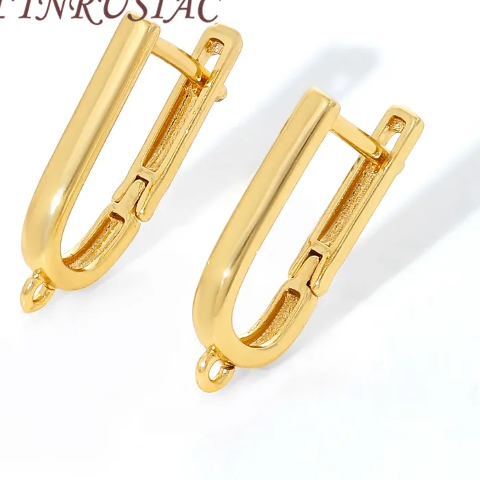 Authentic 18K Gold Plated French Earrings Hooks, Shvenzy Earwires Earrings Fixtures,Accessories For Earrings,DIY Jewelry Findings