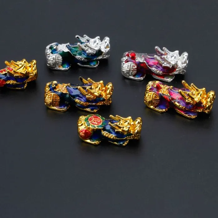 Authentic Chinese Feng Shui Pi Yao Good Luck Bead Mood Temperature Color Change Pixiu Beads for DIY Bracelet Jewelry Craft Making