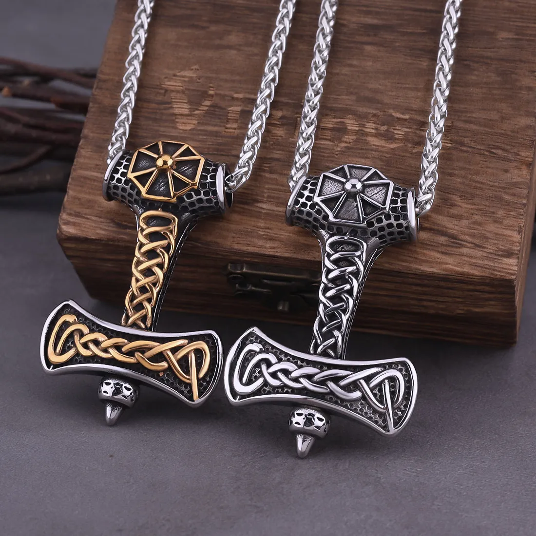 Authentic The Eternal Rune: Golden Celtic Knot Amulet of the Northern Wanderer