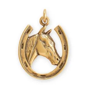 Steed Of Fortune Gilded Horseshoe Talisman