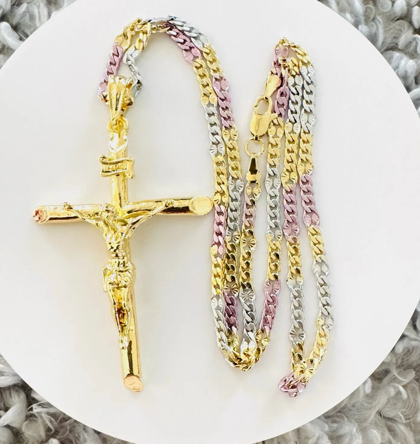 Authentic The Tri- Tone Trinity Cross Talisman