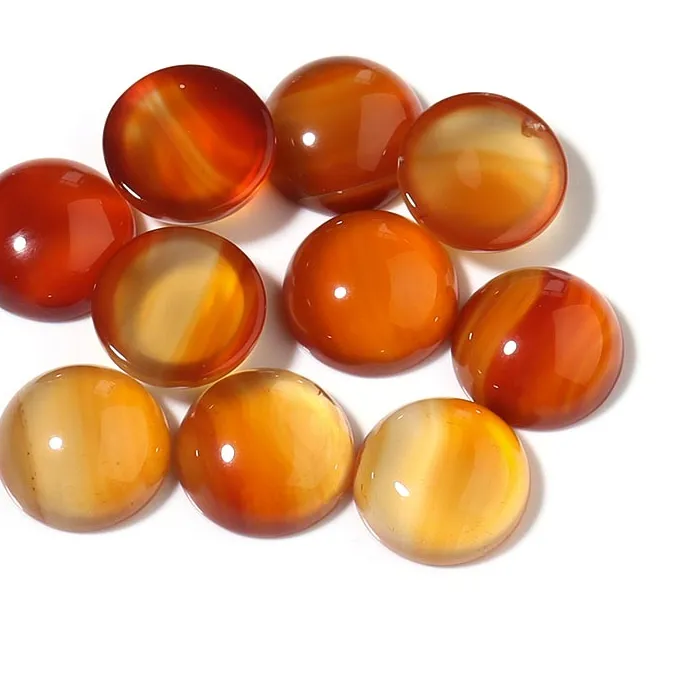 Authentic Sacred Ember: Natural Red Agate Cabochons for Alchemical Adornment