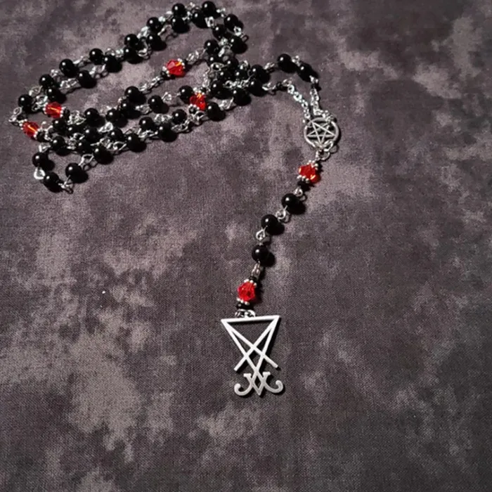 Authentic The Crimson And Obsidian Sigil Of Lucifer Ritual Talisman
