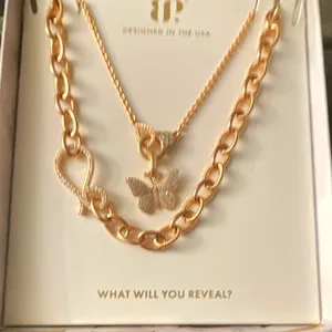 Authentic The Golden Metamorphosis Butterfly Pendant Necklace