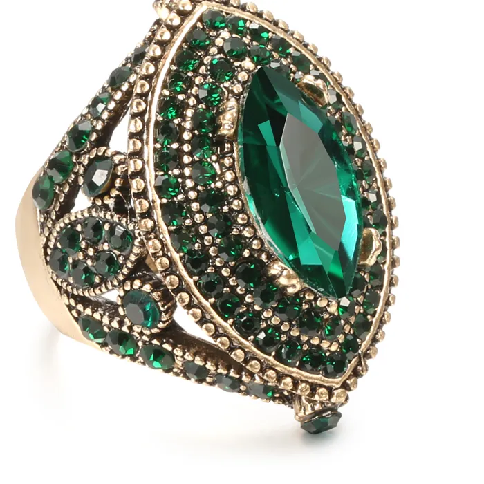 Authentic The Verdant Horizon Antique Gold Ring
