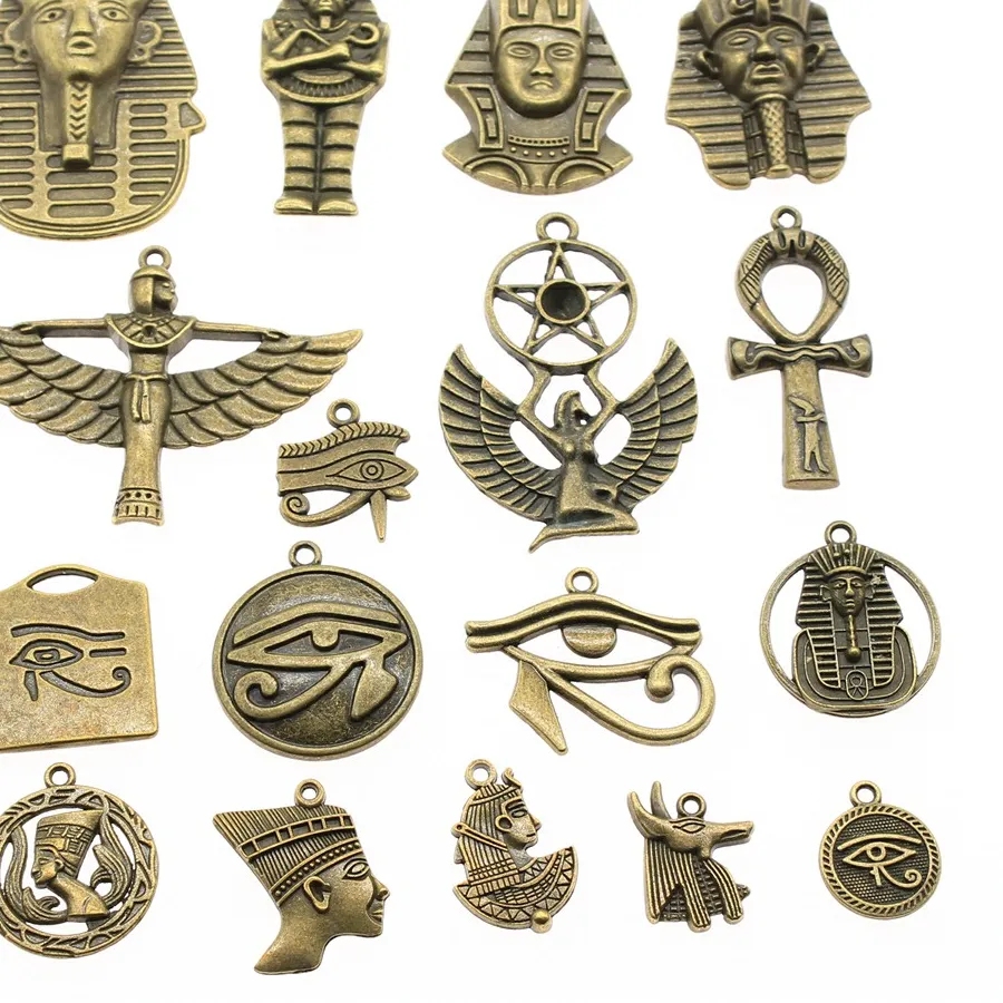 Authentic Relics Of The Nile Antique Bronze Egyptian Talismans