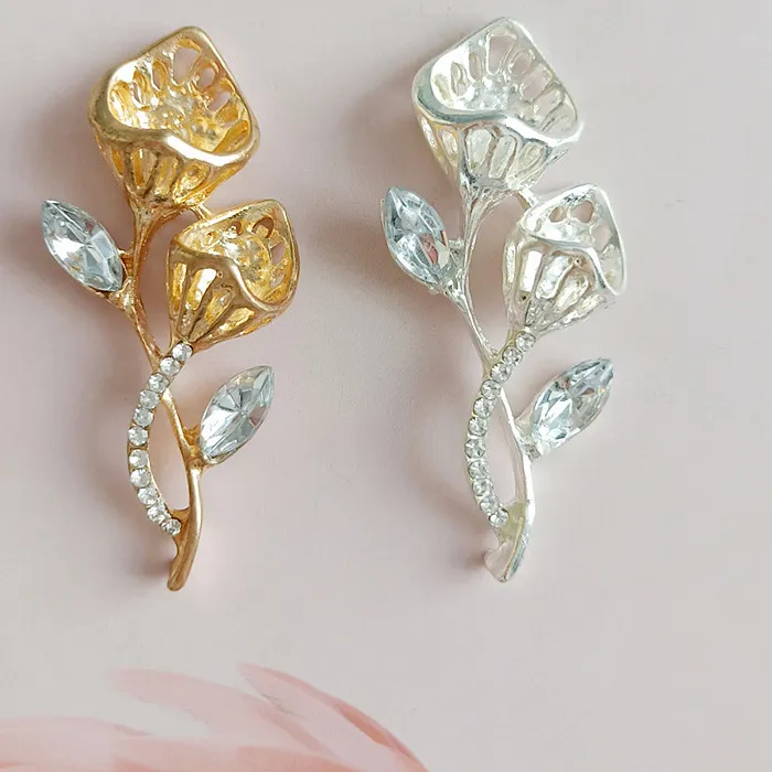 Authentic Gilded Crystal Blossom Talismans for Sacred Adornment
