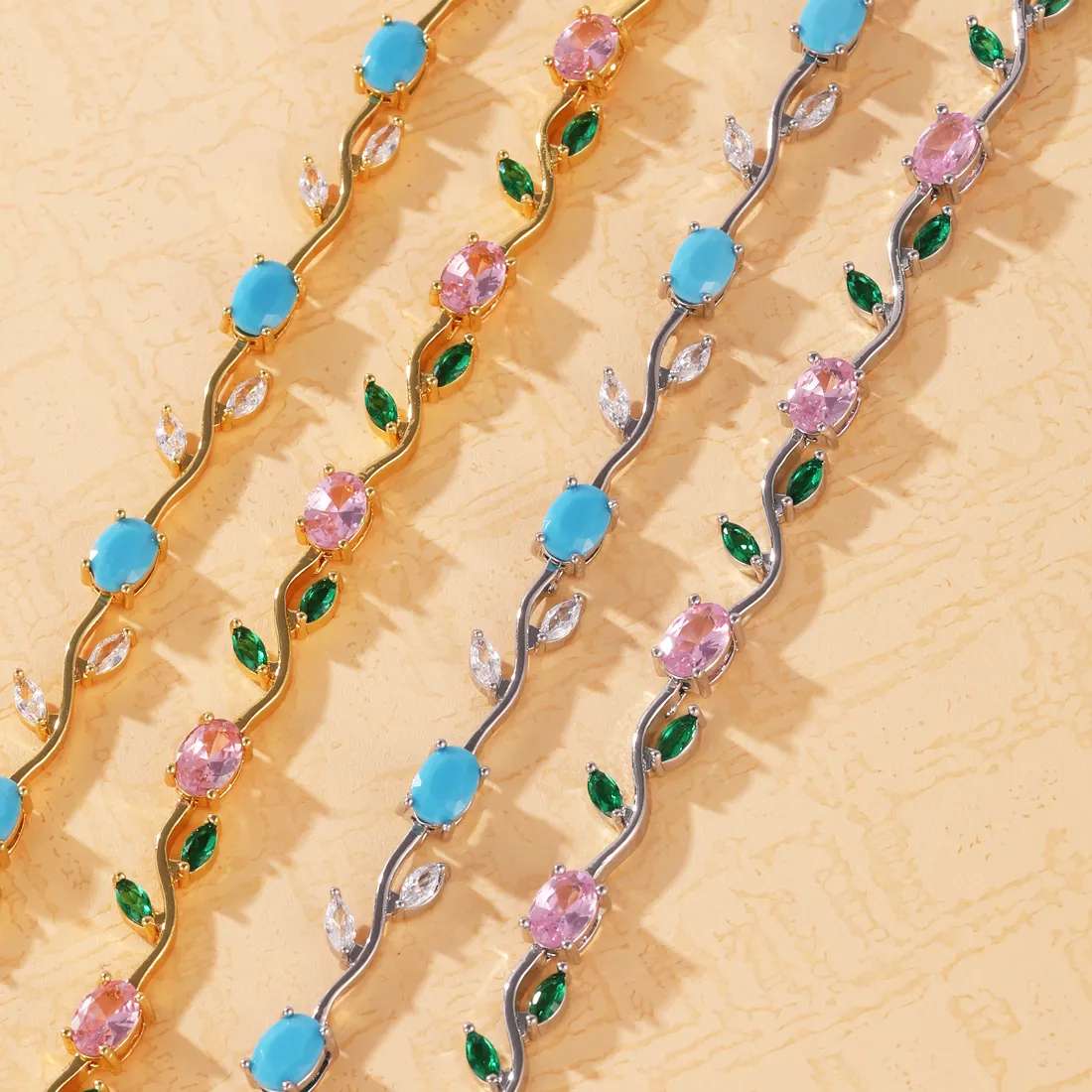 Authentic The Gilded Botanical Symphony: Tulip and Branch Crystal Talisman
