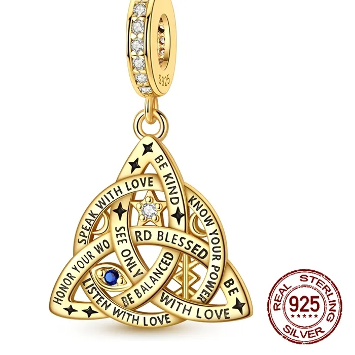 Authentic The Triquetra Sentinel: A Gold-Plated Knot of Eternal Protection