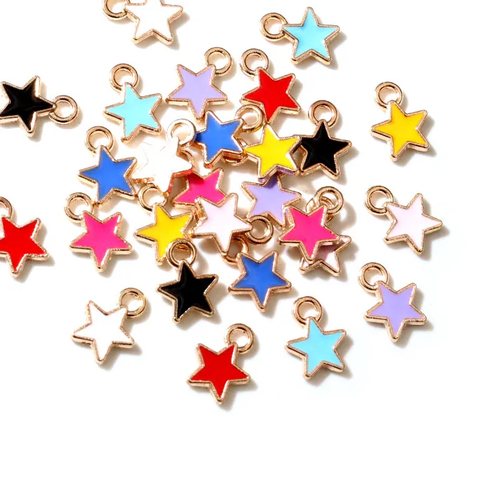 Authentic Constellation of Desires: KC Gold-Plated Enamel Star Talismans (Pack of 50)