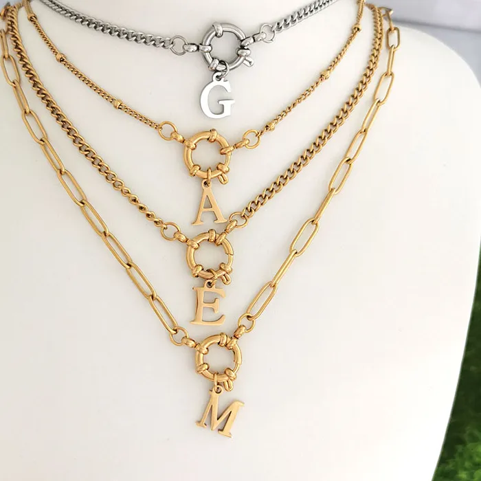 Authentic Sacred Alphabet of the Soul: Enchanted Initial Charm Necklace