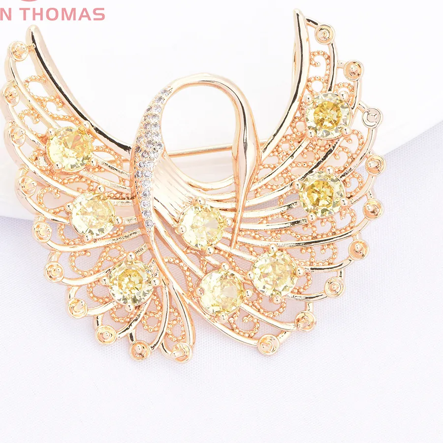 Authentic The Golden Swan Of Eternal Devotion Brooch