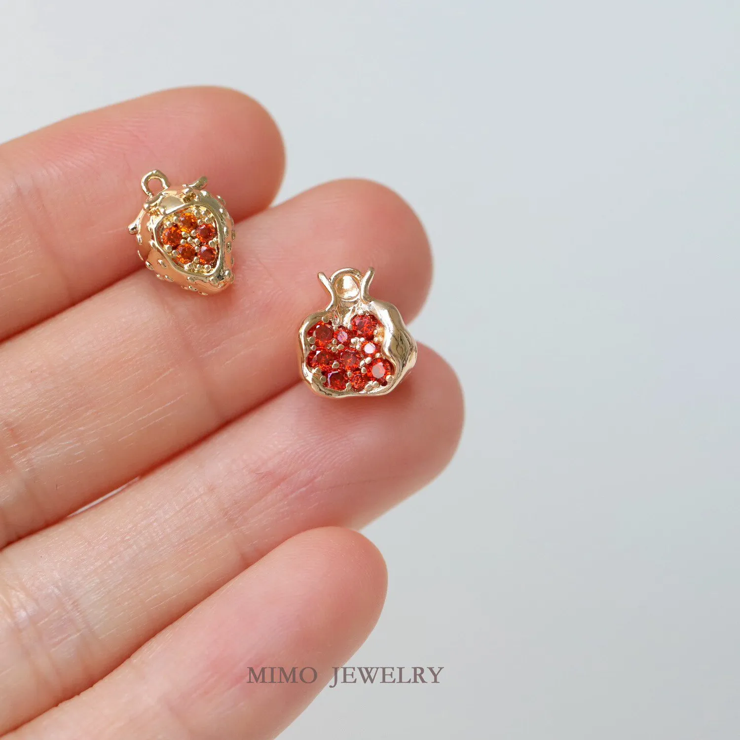 Authentic The Alchemical Harvest Gilded Pomegranate And Strawberry Talismans Of Abundance