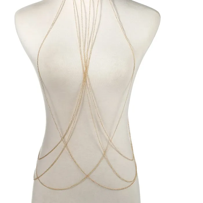 Authentic Mystic's Embrace The Sacred Gold- Plated Body Chain