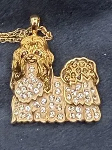 Authentic Golden Shih Tzu Guardian Pendant