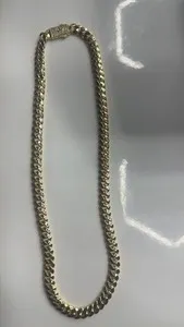 Authentic The Infinite Path 8Mm 14K Gold- Plated Cuban Chain