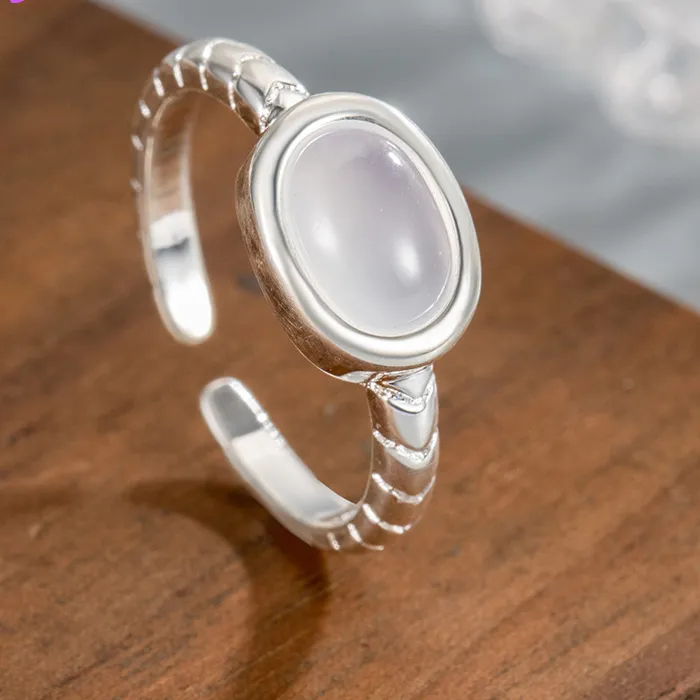 Authentic The White Jade Whisper 925 Sterling Silver Adjustable Talisman