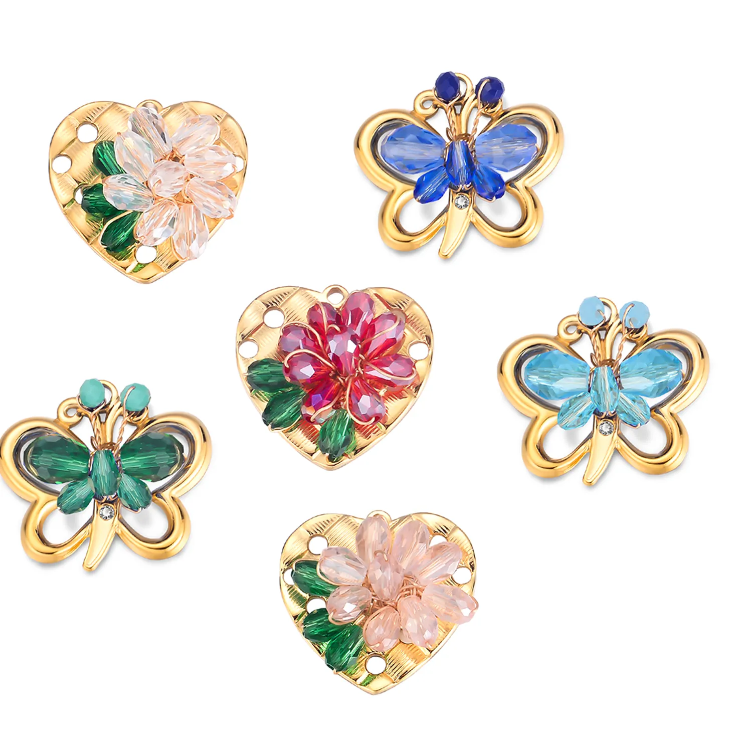 Authentic Celestial Metamorphosis: The Golden Butterfly & Blossom Talisman Trio