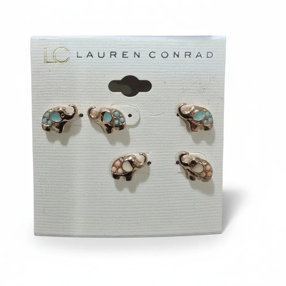 Authentic The Gilded Pachyderm Studs Of Wisdom And Fortune
