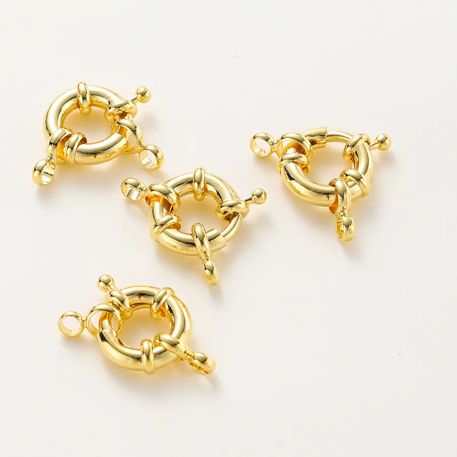 Authentic Sacred Sailor's Bounty: 14K-18K Gold Plated Clasps For Harmonious Energy Flow