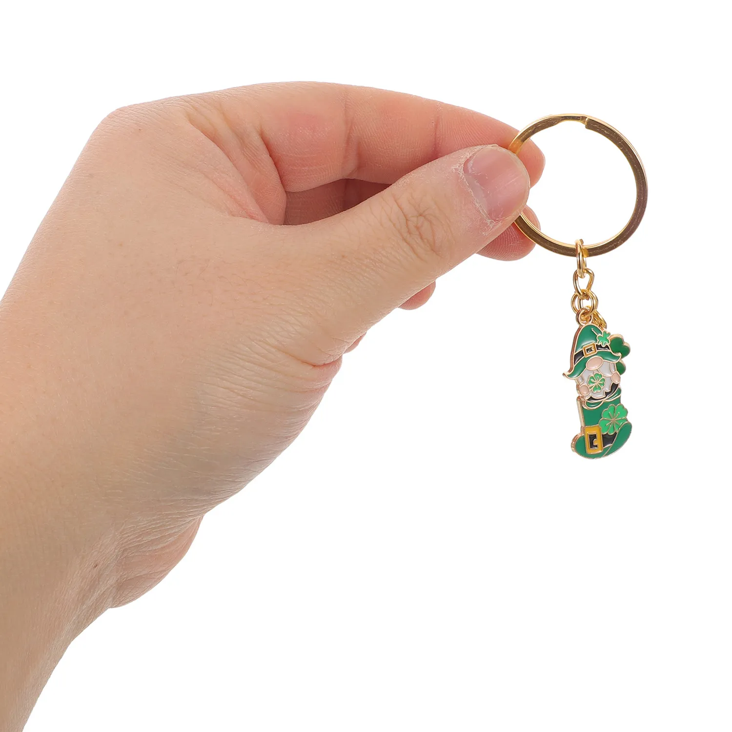 Authentic 10 Leaf Gold Plated Shamrock Keychains A Bundle Of Luck And Protection
