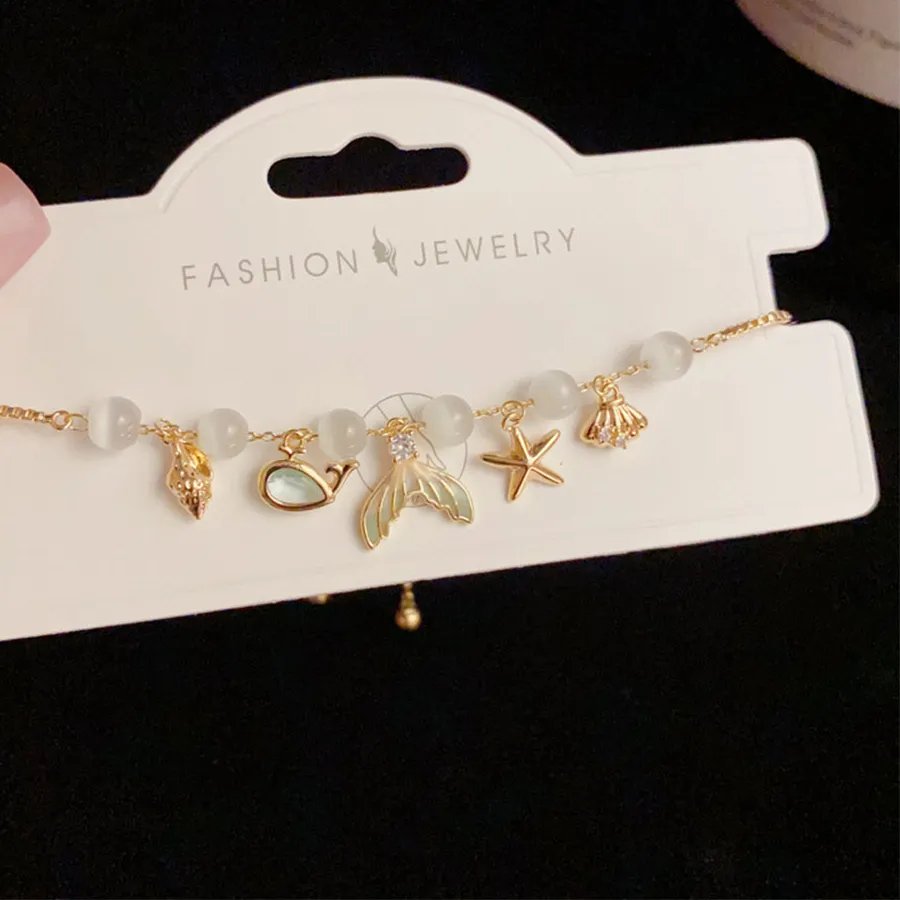 Authentic Ocean Tides Sacred Charm Bracelet - 14k Gold Plated Oceanic Talisman