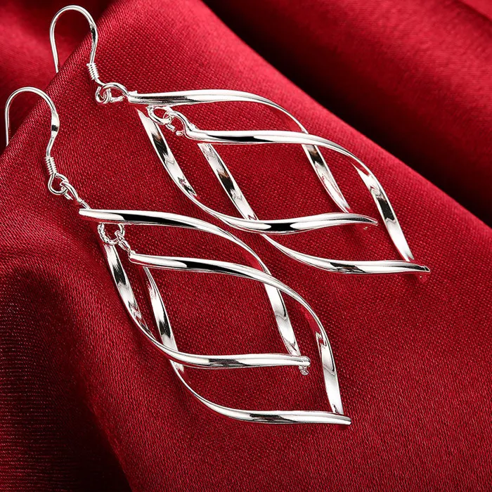 Authentic Charm Planet Long Crystal Tassel Gold Color Hanging Dangle Earrings for Women Wedding Drop Earing Fashion Jewelry Gifts