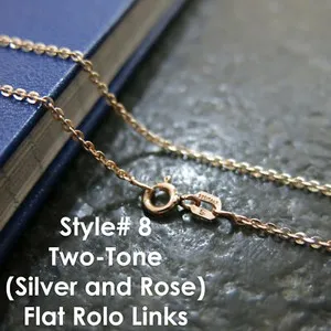 Authentic The Vein Of Aurora Rose Gold- Plated Sterling Silver Chain