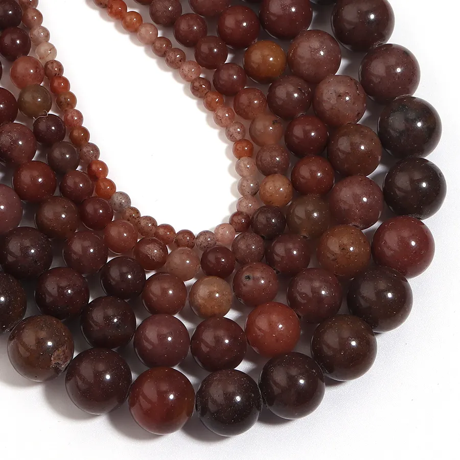 Authentic 1 String 4 6 8 10 12mm Natural Stone Beads Purple Aventurine Round Bead for Jewelry Making DIY Bracelet Necklace Accessories