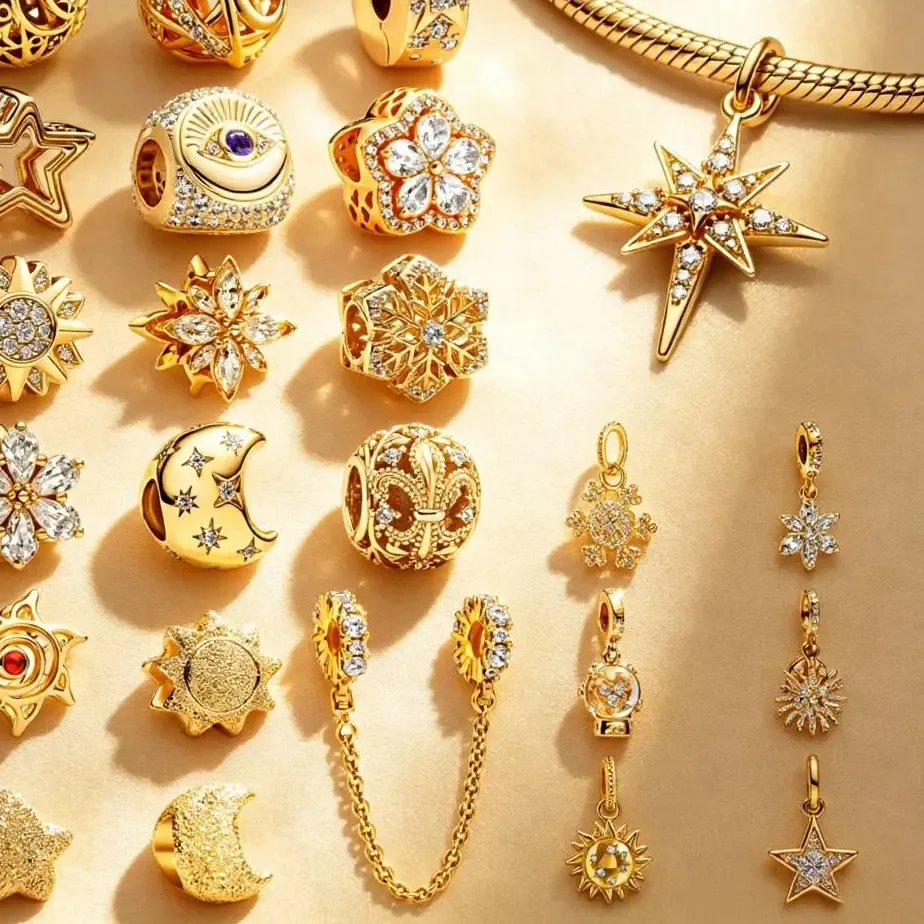 Authentic Celestial Constellation Gold-Plated Talismans