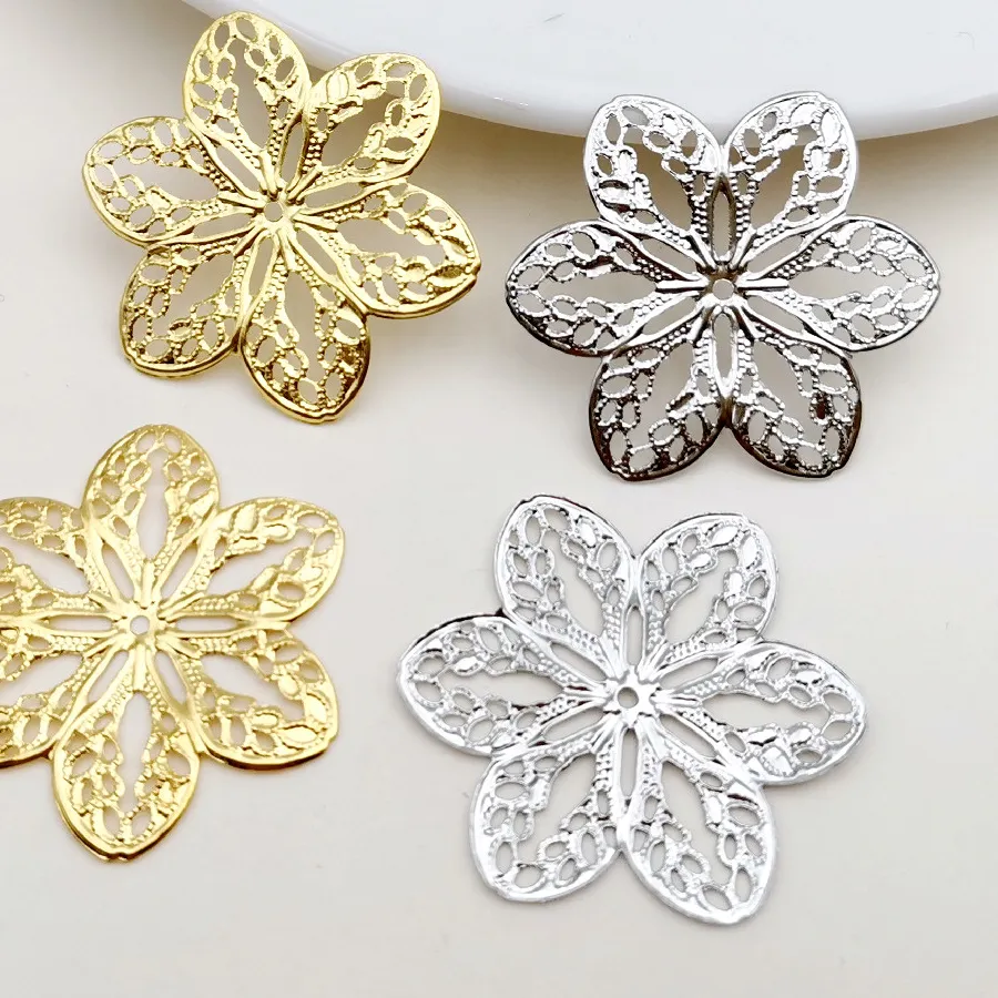 Authentic Radiant Lotus Filigree Slices for Sacred Crafting