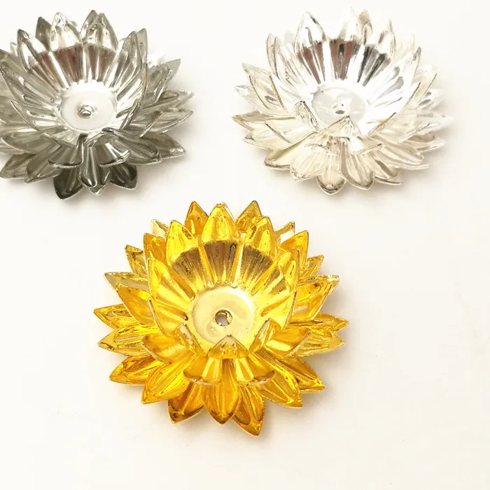 Authentic 10 PCS 28mm  Gold Color /Silver Color Metal Filigree Buds Flowers Slice Charms Base Jewelry Accessories DIY Component Making