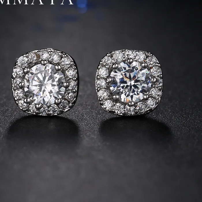 Authentic Emmaya Jewelry Full Crystal Stud Earrings For Woman Year Factory Price Dropship