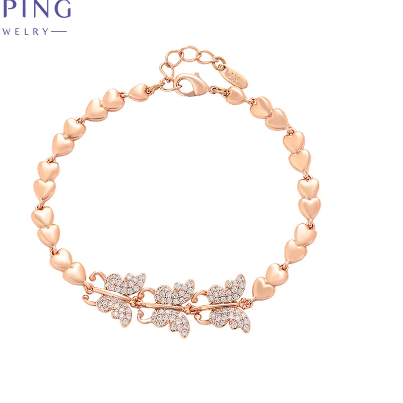 Authentic The Golden Metamorphosis Butterfly Charm Bracelet