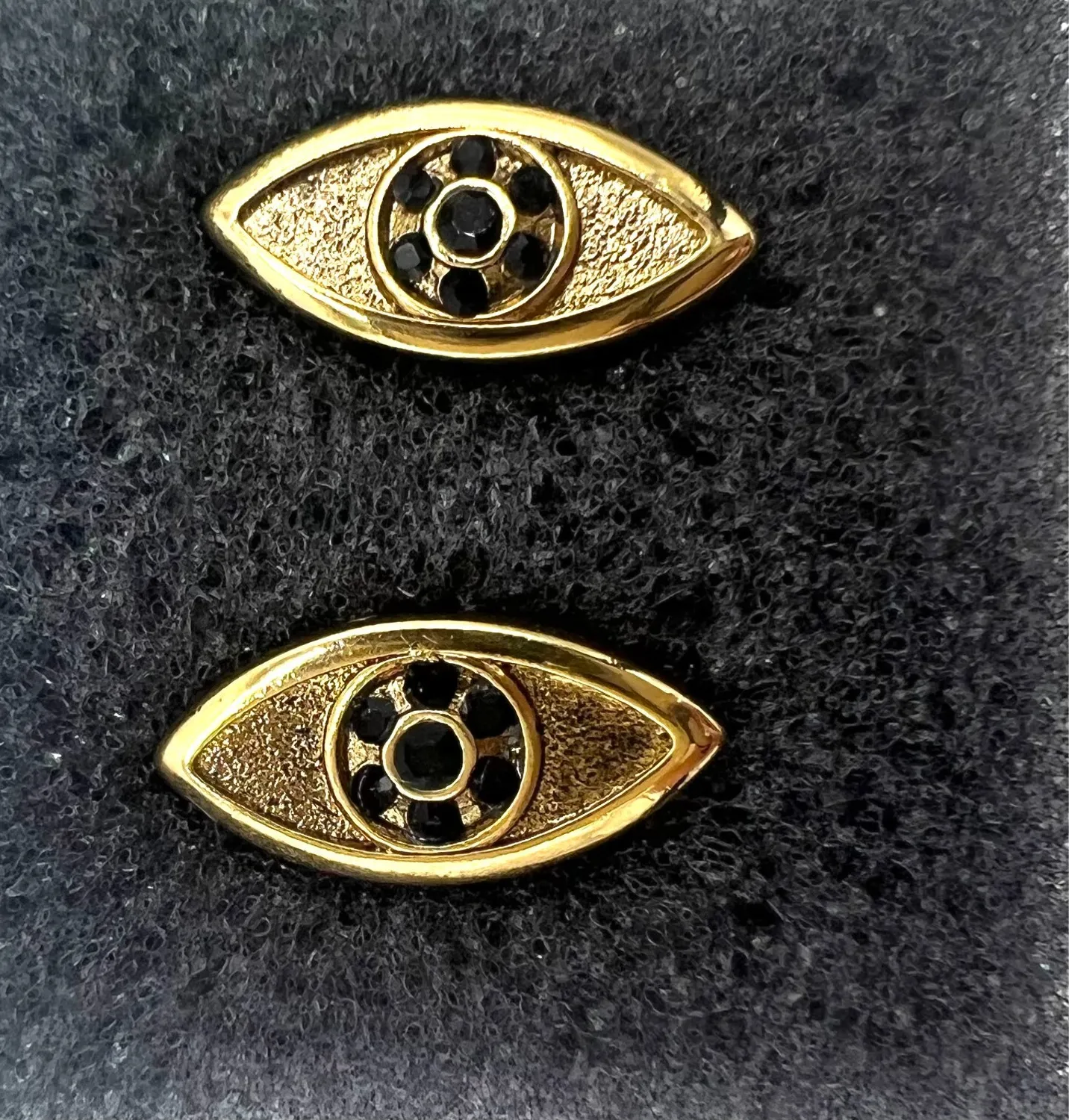 Authentic Amulet Of The Inner Gaze Gold- Plated Evil Eye Studs