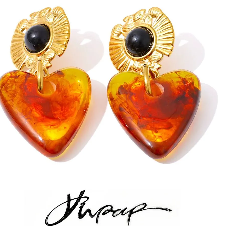 Authentic Golden Hearted Amber Bloom A Mystic Resin Drop Of Protection