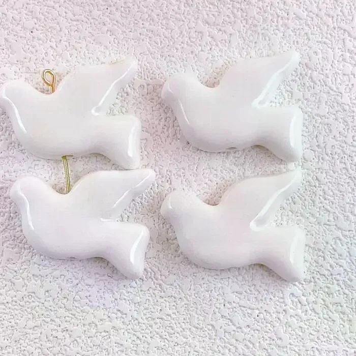 Authentic The Celestial Dove Of Serenity Artisanal Ceramic Talisman