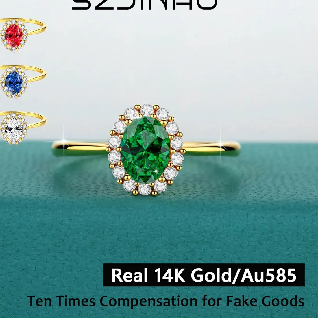 Authentic The Oval Luminance Moissanite Ring Of Eternal Radiance