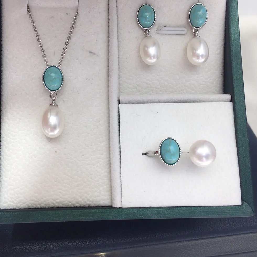 Authentic Droplet of Eternity: Rice-Shaped Freshwater Pearl Jewelry