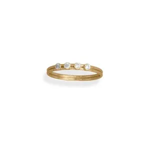 Authentic The Infinite Bond Dual- Wire Cz Talisman In Radiant 14- Karat Gold Plating