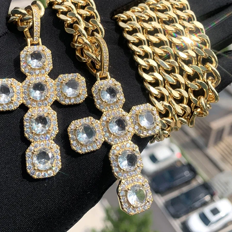 Authentic Sacred Protection Cross Talisman - Aura Balancing Gold Plated Amulet