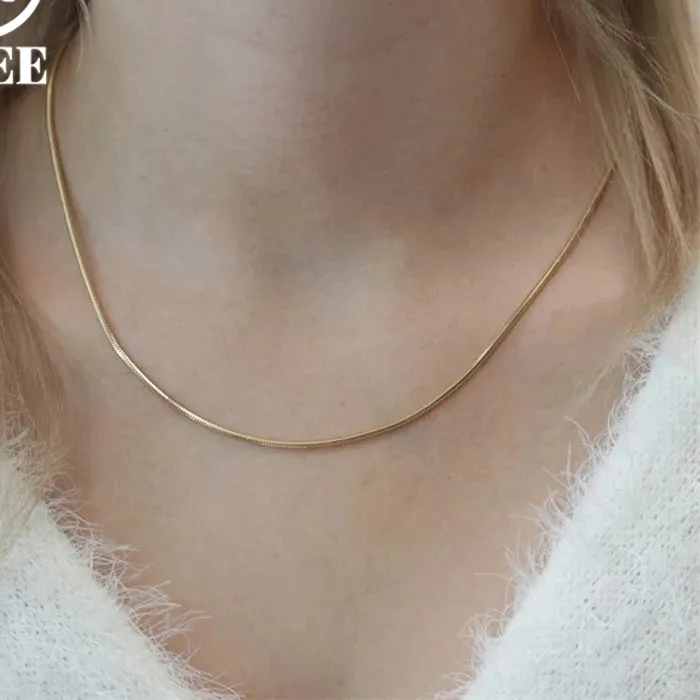 Authentic The Serpent Coil: Eternal Flow 18K Gold Radiance Necklace