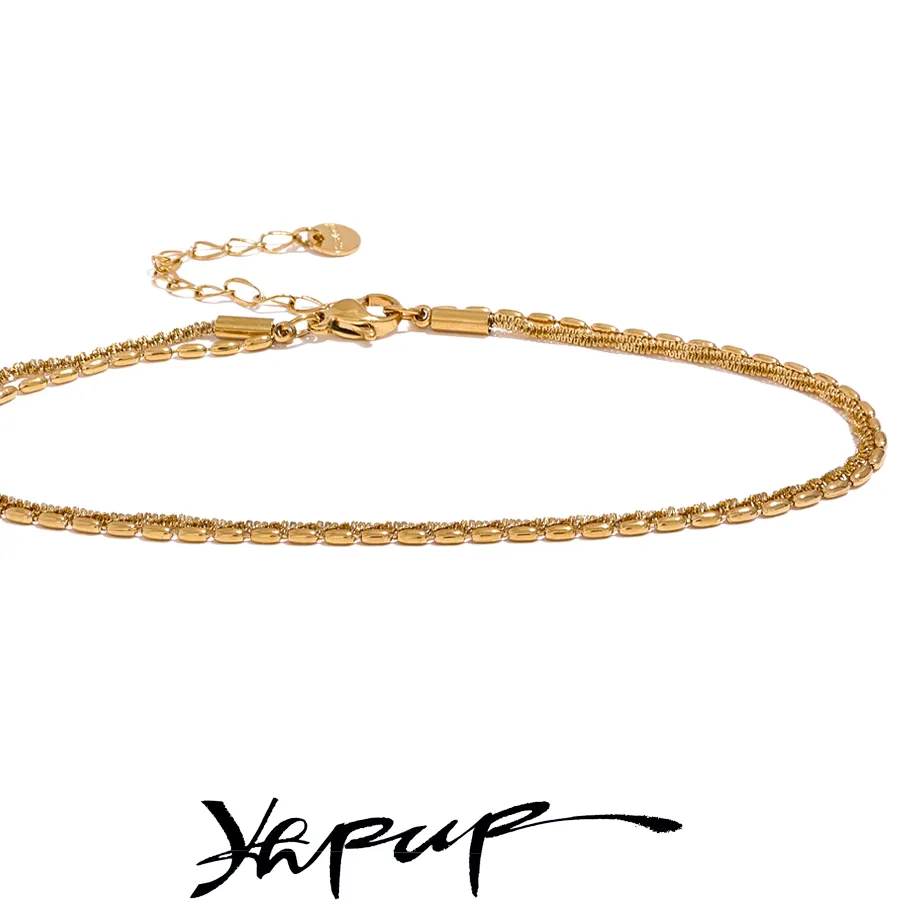 Authentic The Gilded Horizon Double Chain Anklet