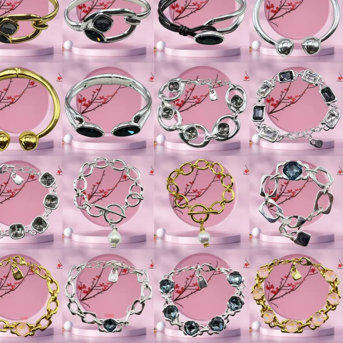 Authentic 2025 Summer New Fashionable Luxury Bracelet Exquisite Electroplating Gold and Silver High Quality Jewelry Gift